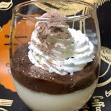 簡単手作り♪二層チョコプリン風ムース